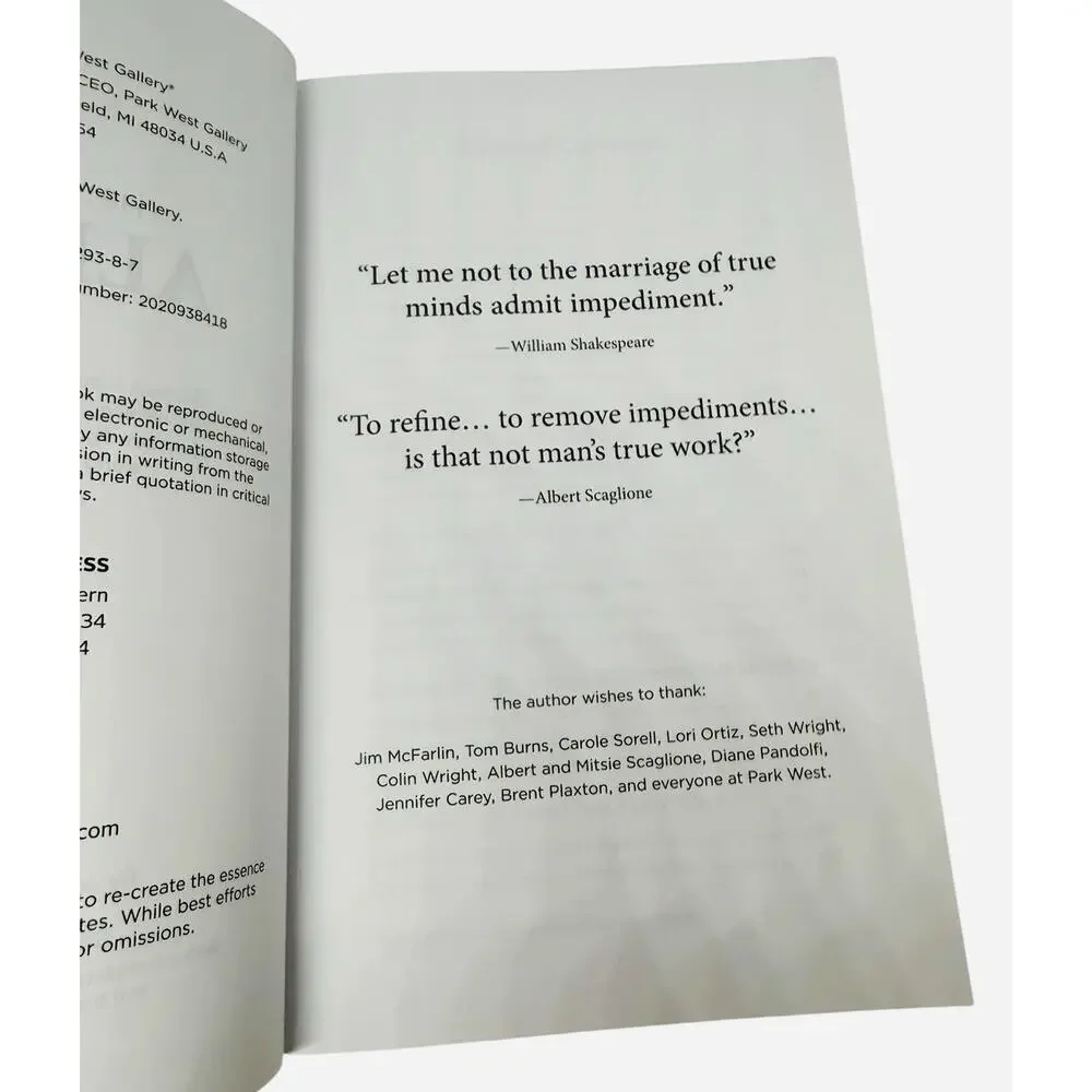 Jeffrey Cyphers Wright - The Book Of Albert - Park West Art Dealer Spring 23 New